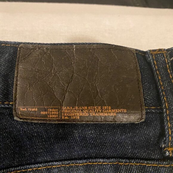 Zara Jeans Denim Collection Mens Jeans 31 Dark Blue - Picture 4 of 4